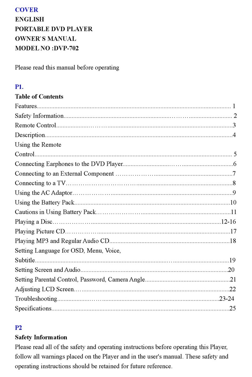 Conrad DVP-702 owner's manual