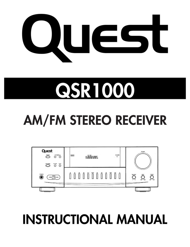 Quest Engineering QSR1000 Instructional manual