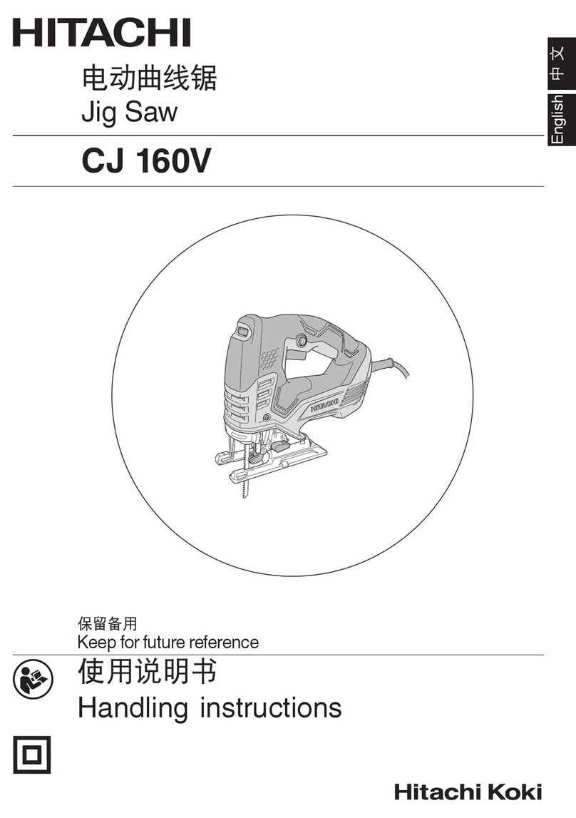 Hitachi CJ 160v Handling instructions
