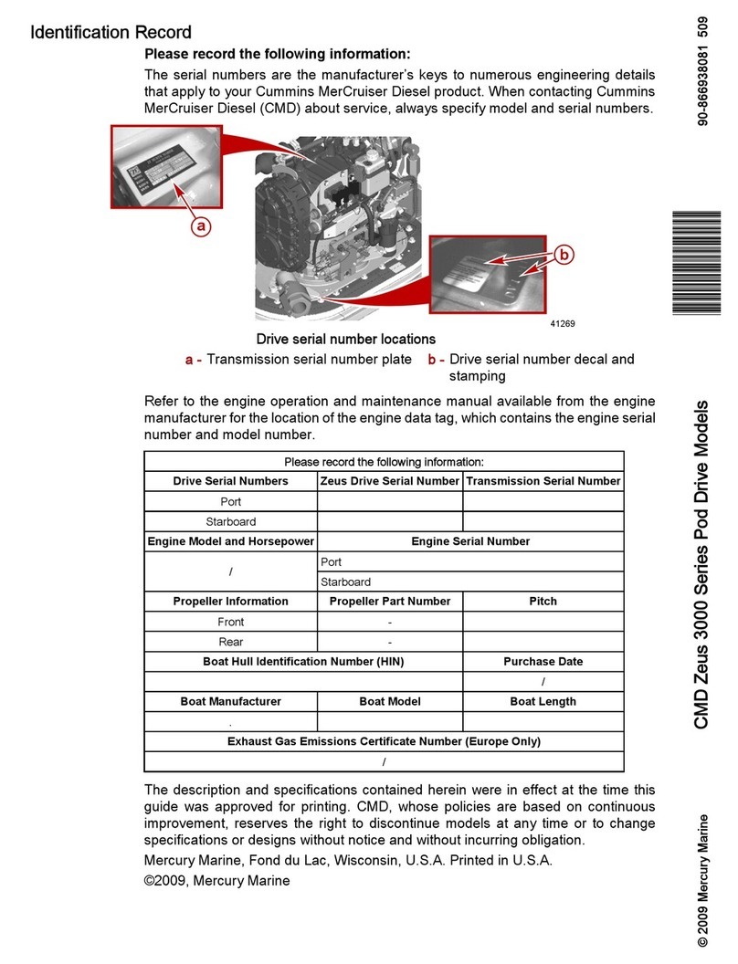Mercury Zeus 3000 Series User manual