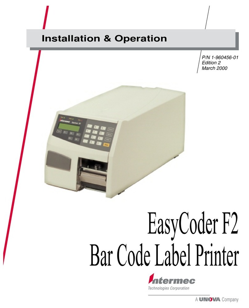 Intermec EasyCoder F2 User manual