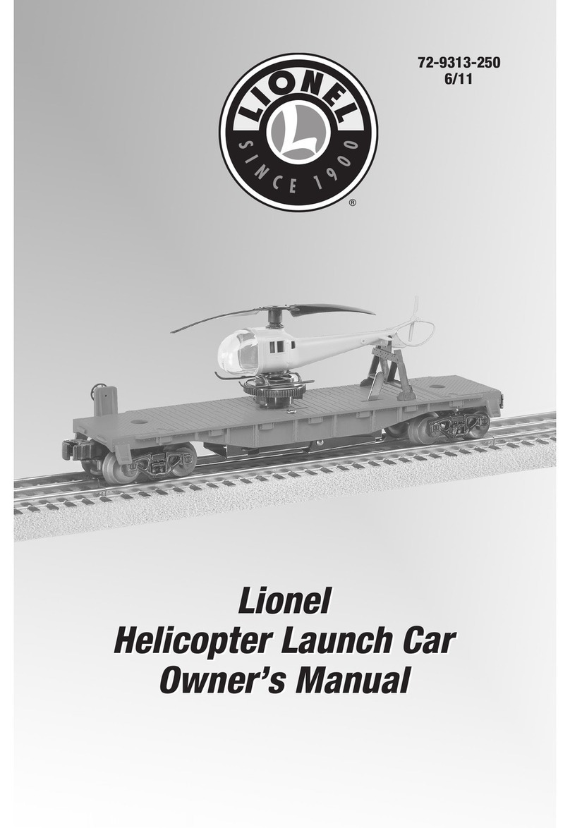 Lionel Helicopter Launch Car 72-9313-250 User manual