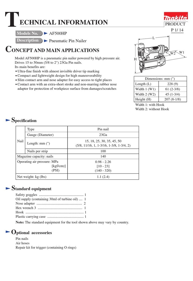 Makita AF500HP Manual