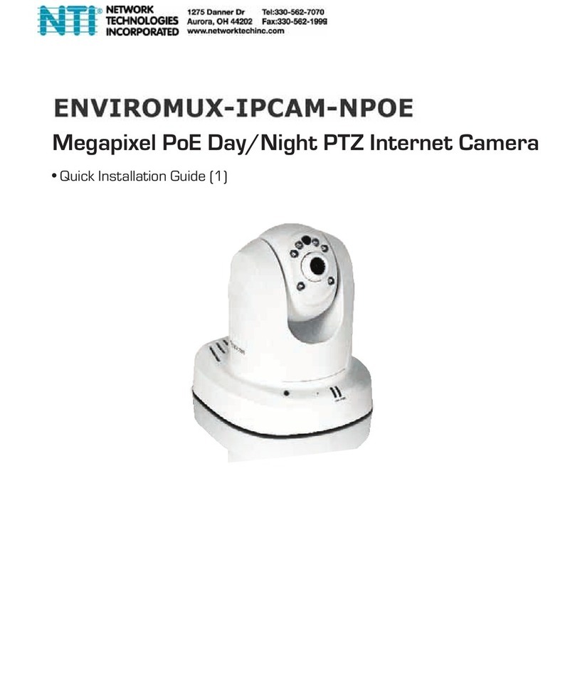 NTI ENVIROMUX-IPCAM-NPOE Quick installation guide