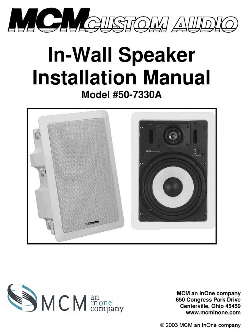 MCM an InOne company 50-7330A installation manual
