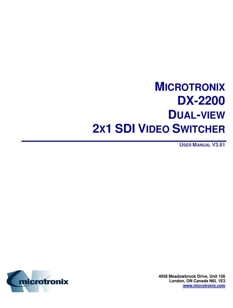 MICROTRONIX DX-2200-SW-02 user manual