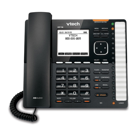 V-tech ErisTerminal SIP Deskset VSP736 user guide