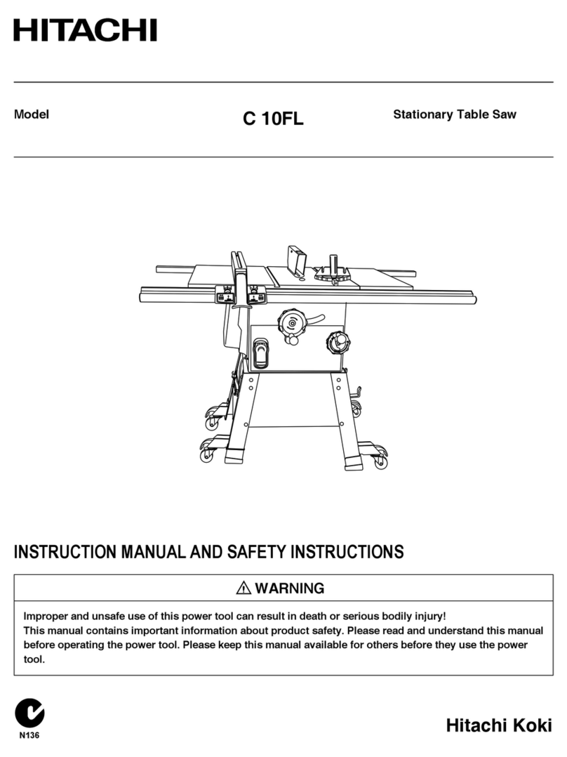 Hitachi C 10FL Instruction manual and safety instructions