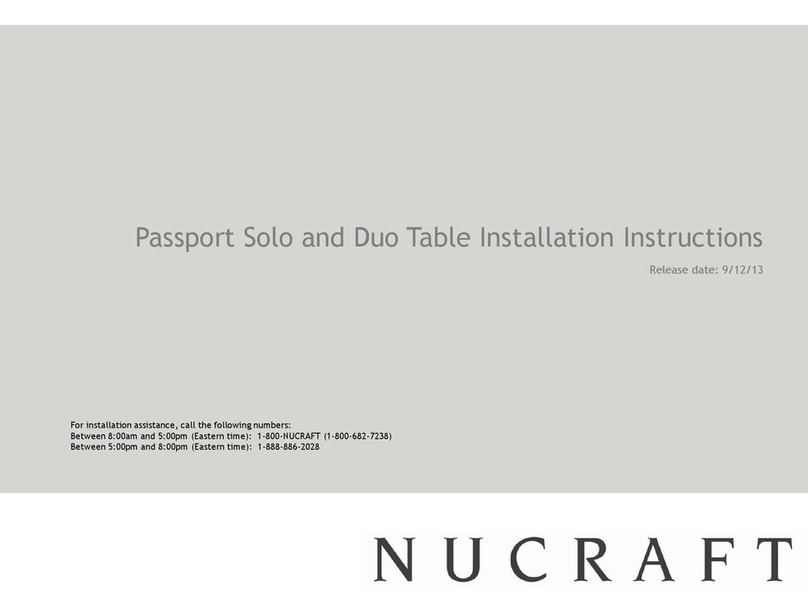 Nucraft passport solo User manual Nucraft passport solo User manual