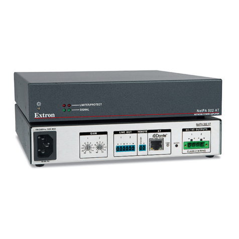 Extron electronics NetPA 502 AT user guide