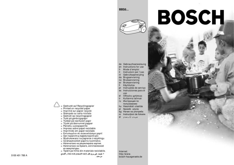 Bosch BBS6 series User manual Bosch BBS6 series User manual