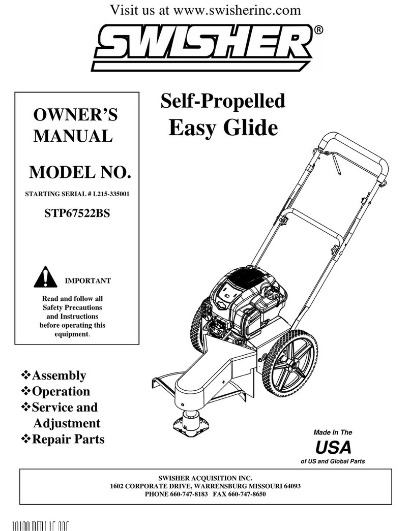 Swisher Easy Glide STP67522BS User manual
