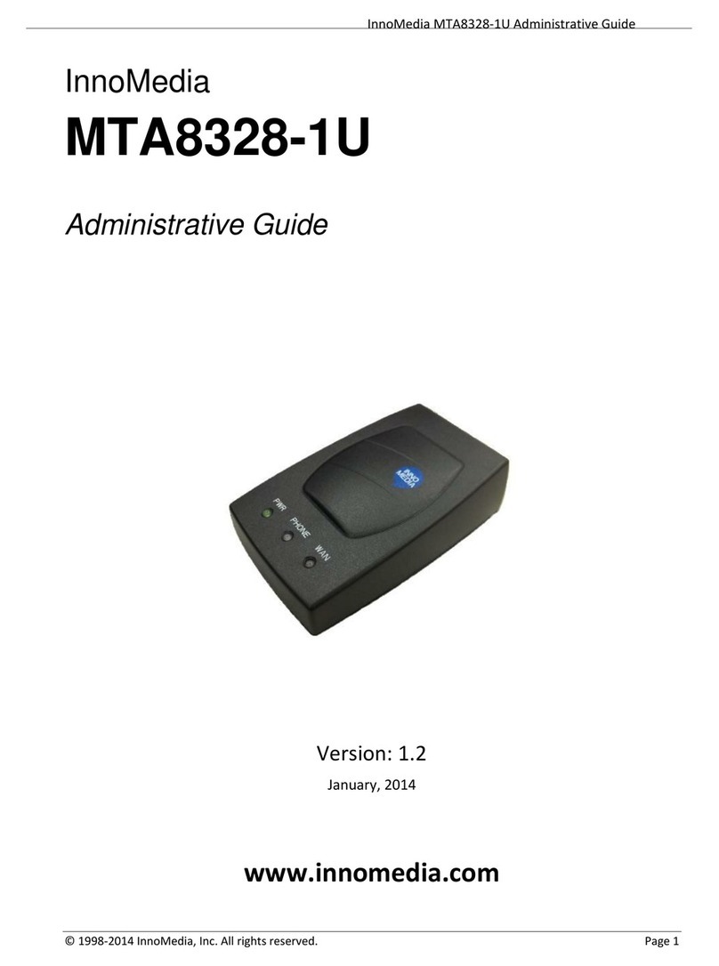 InnoMedia MTA8328-1U Administrator's guide