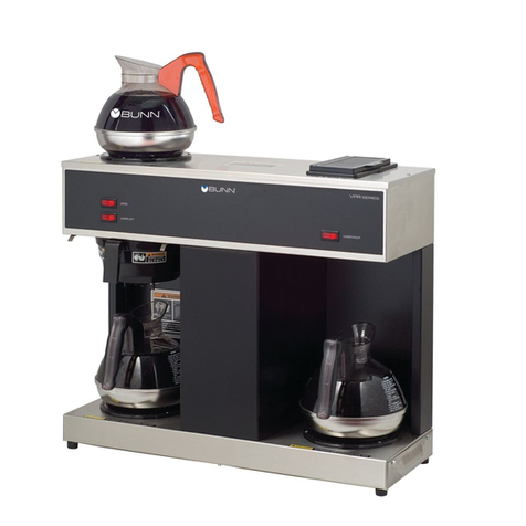 Bunn VPR Series Instruction and safety manual