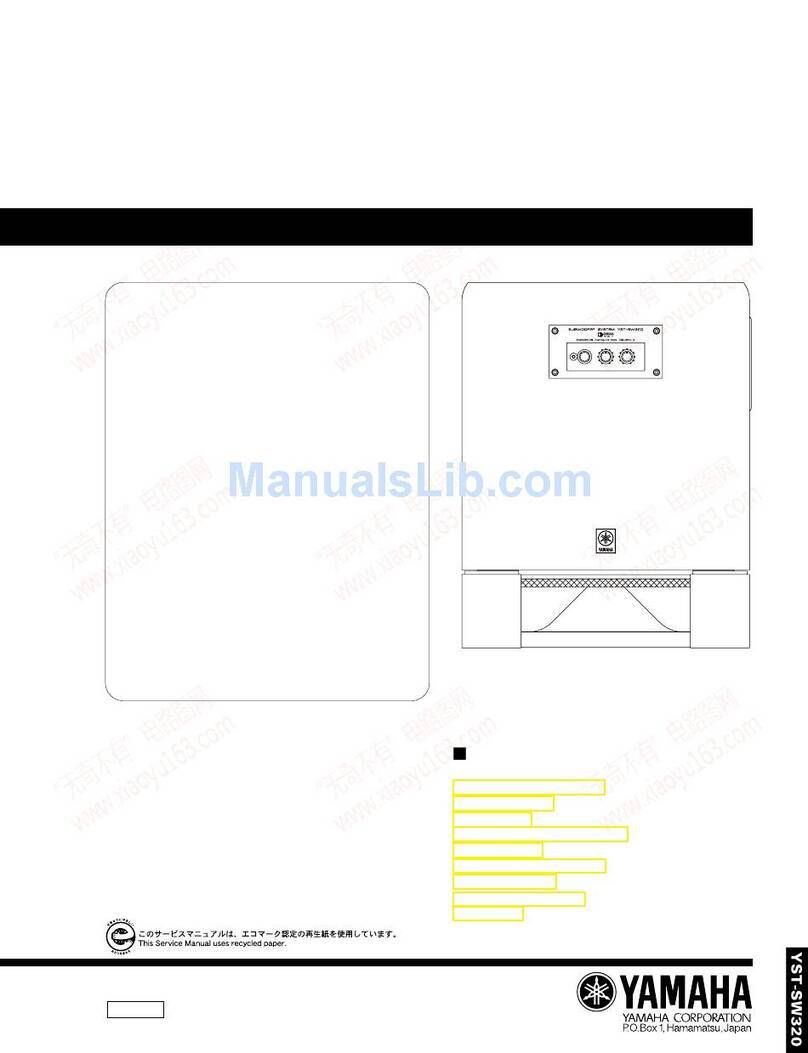 Yamaha YST-SW320 User manual