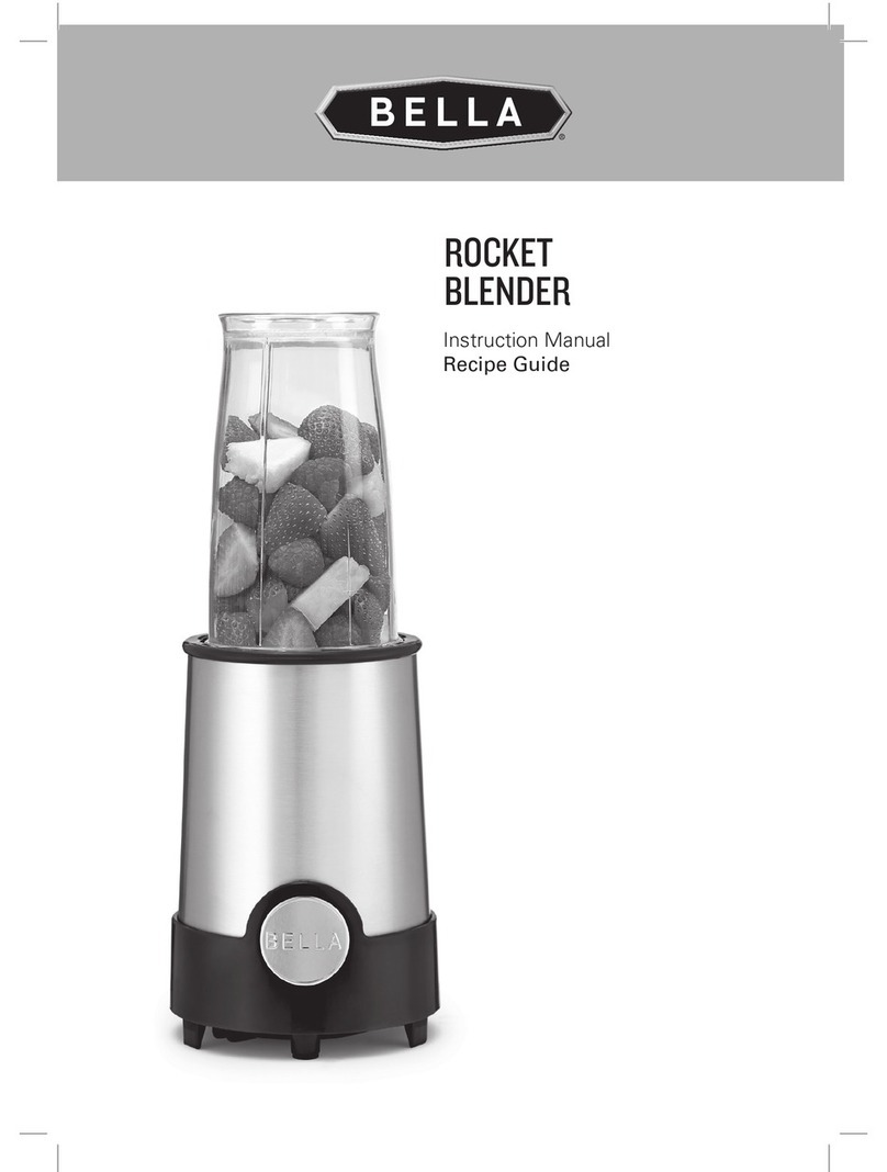 Bella ROCKET BLENDER User manual