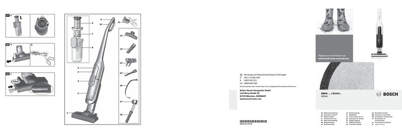 Bosch BBH6 series Safety information