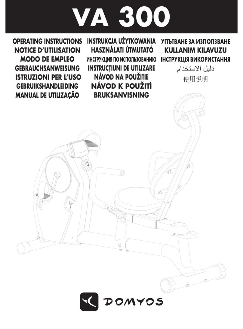 Domyos VA 300 operating instructions