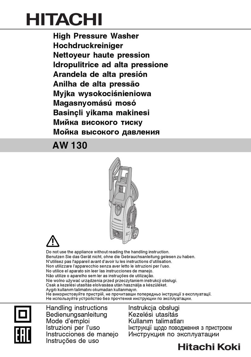 Hitachi AW 130 Handling instructions