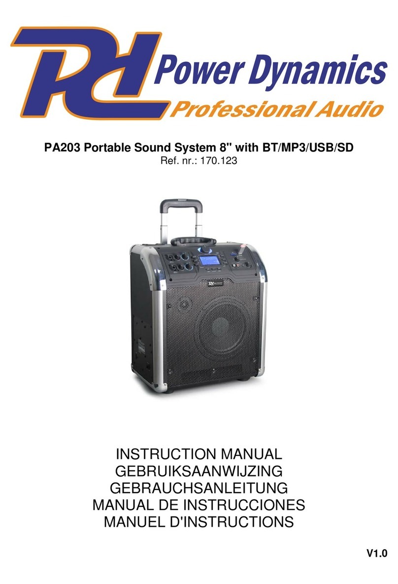 Power Dynamics PA203 User manual