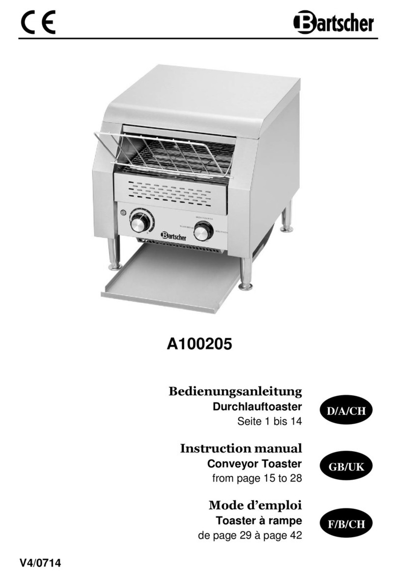 Bartscher A100205 User manual Bartscher A100205 User manual