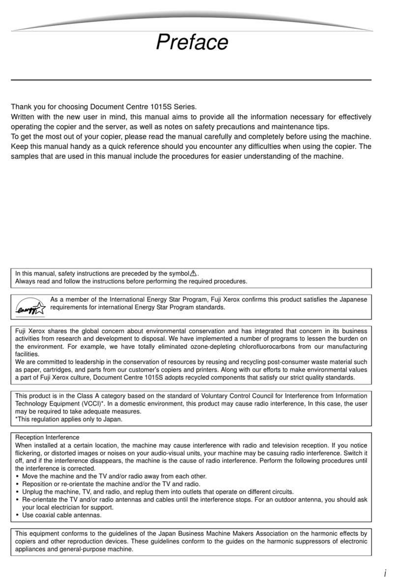 Fuji Xerox 1015S Series User manual Fuji Xerox 1015S Series User manual