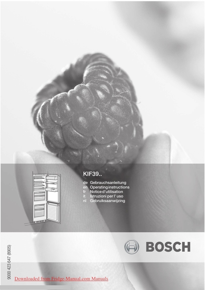 Bosch KIF39 SERIES operating instructions