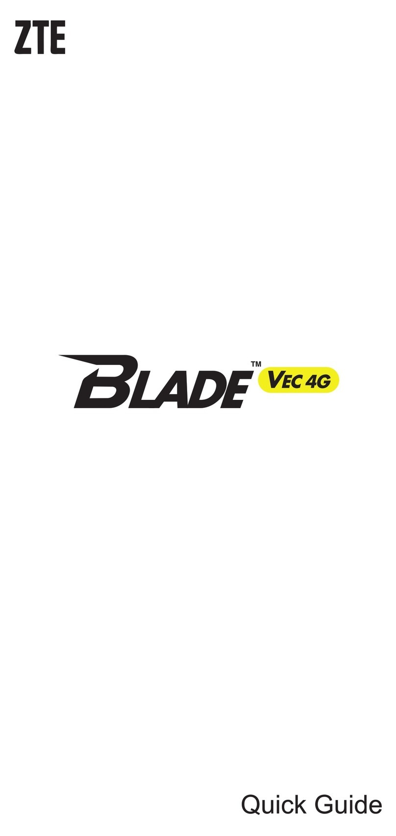 Zte Blade Vec 4G User manual