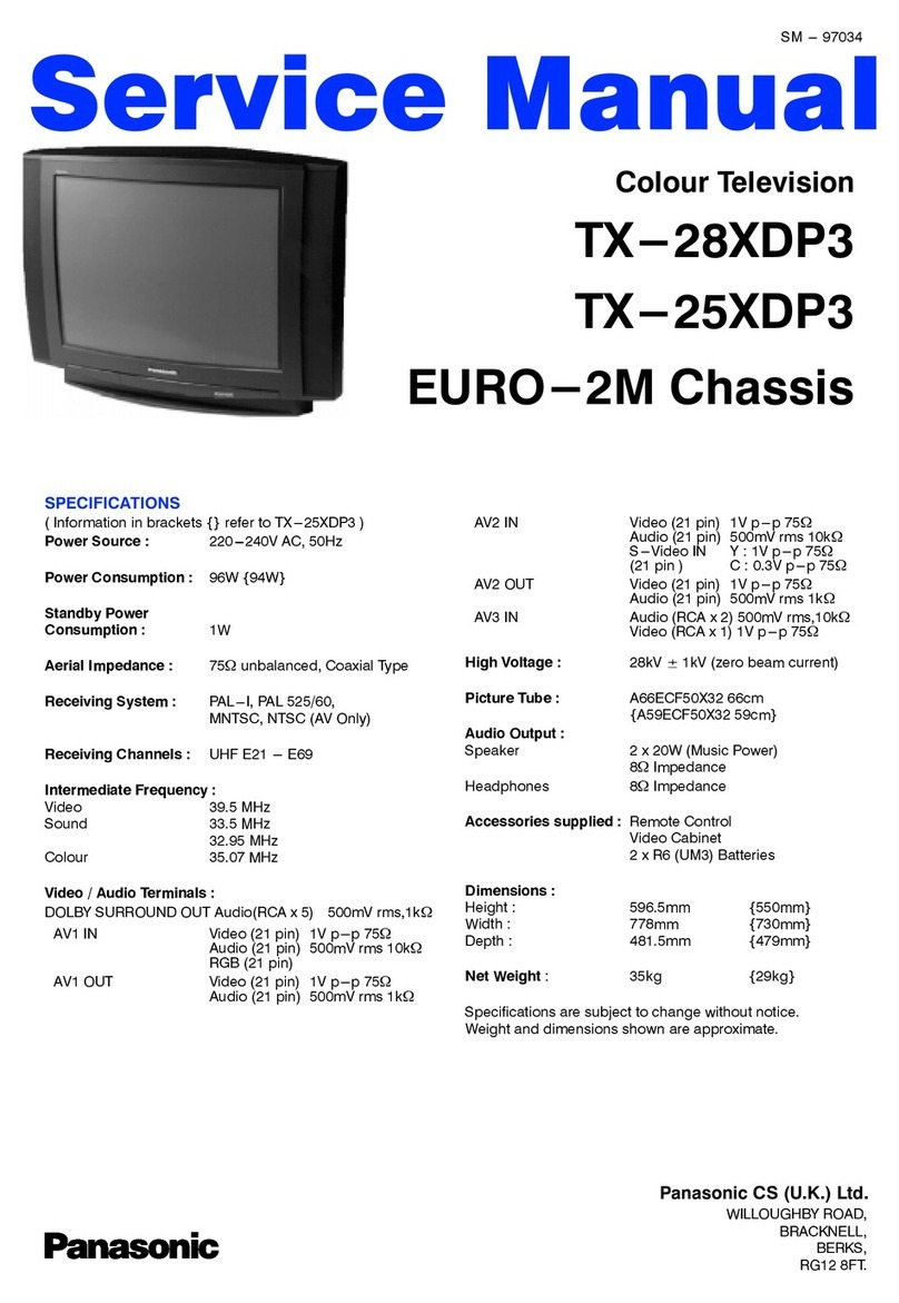 Panasonic TX-28XDP3 Service manual