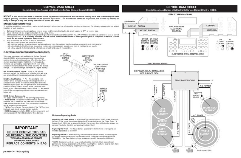 Frigidaire ESEC20 User guide