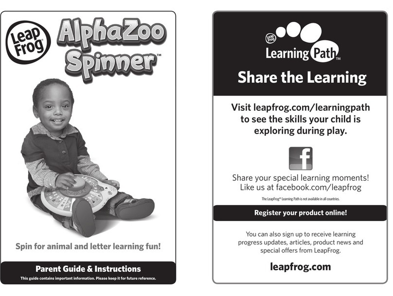 LeapFrog AlphaZoo Spinner User manual LeapFrog AlphaZoo Spinner User manual
