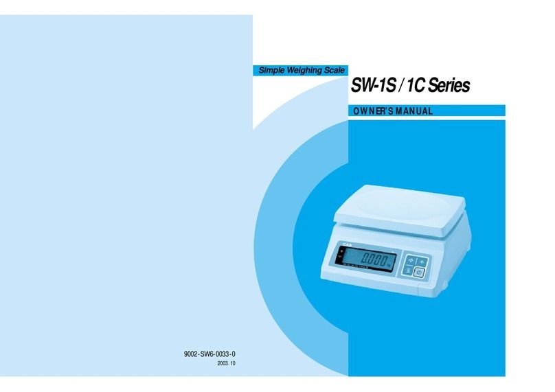 CAS SW-1S Series User manual