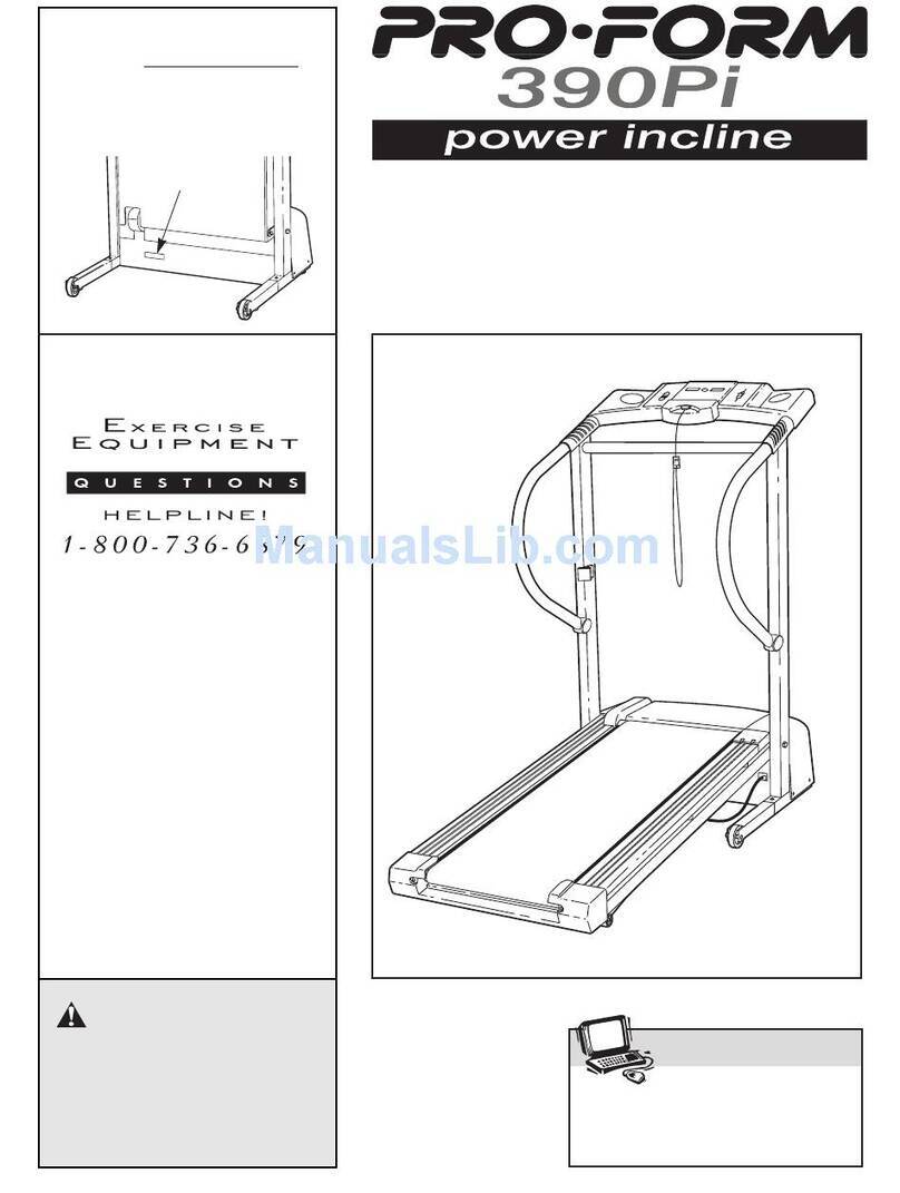 Pro-Form 390PI 831.299401 User manual Pro-Form 390PI 831.299401 User manual