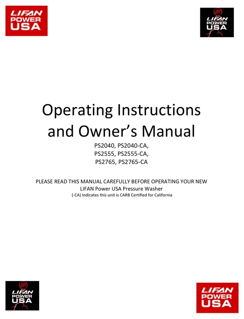 LIFAN Power USA PS2040 Operating instructions and owner's manual LIFAN Power USA PS2040 Operating instructions and owner's manual