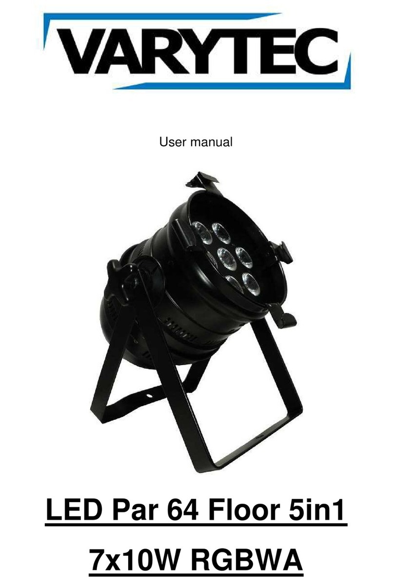 Varytec LED Par 64 Floor 5in1 user manual