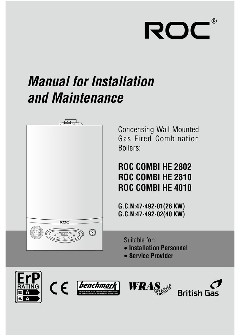 ROC COMBI HE 2802 Manual for installation, operation & maintenance
