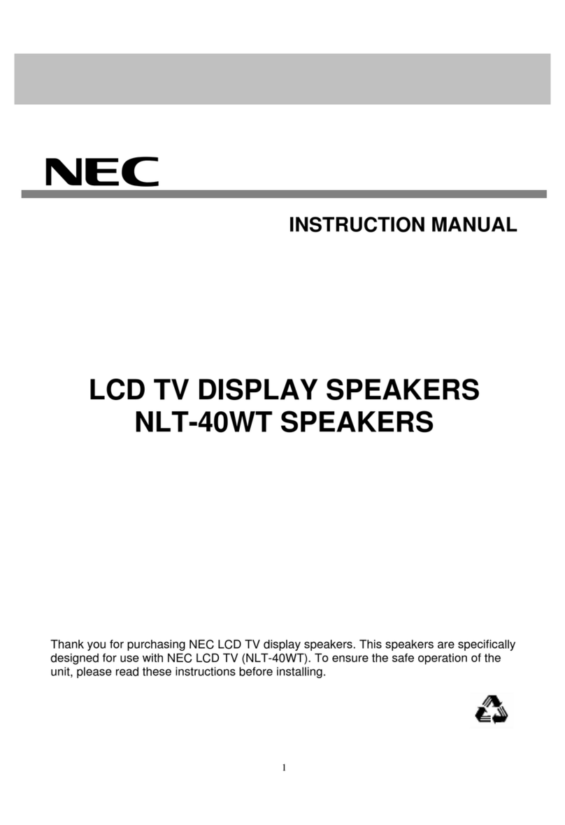 NEC NLT-40WT instruction manual