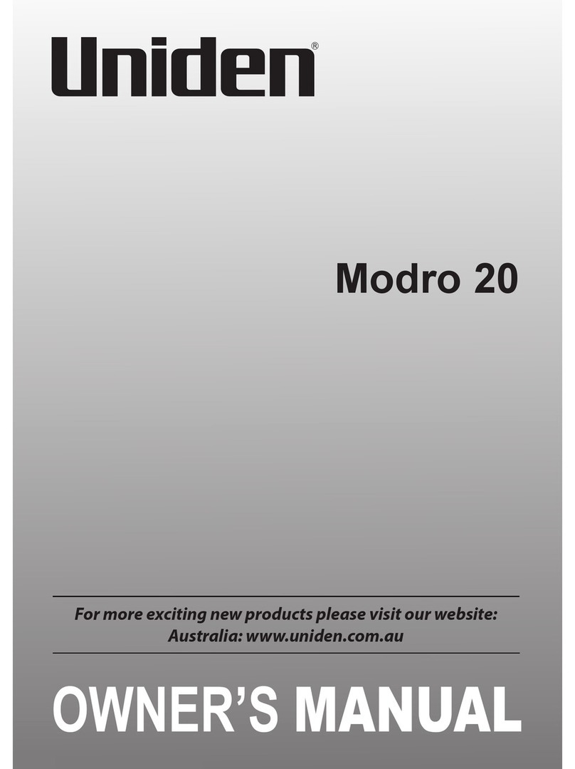 Uniden Modro 20 owner's manual