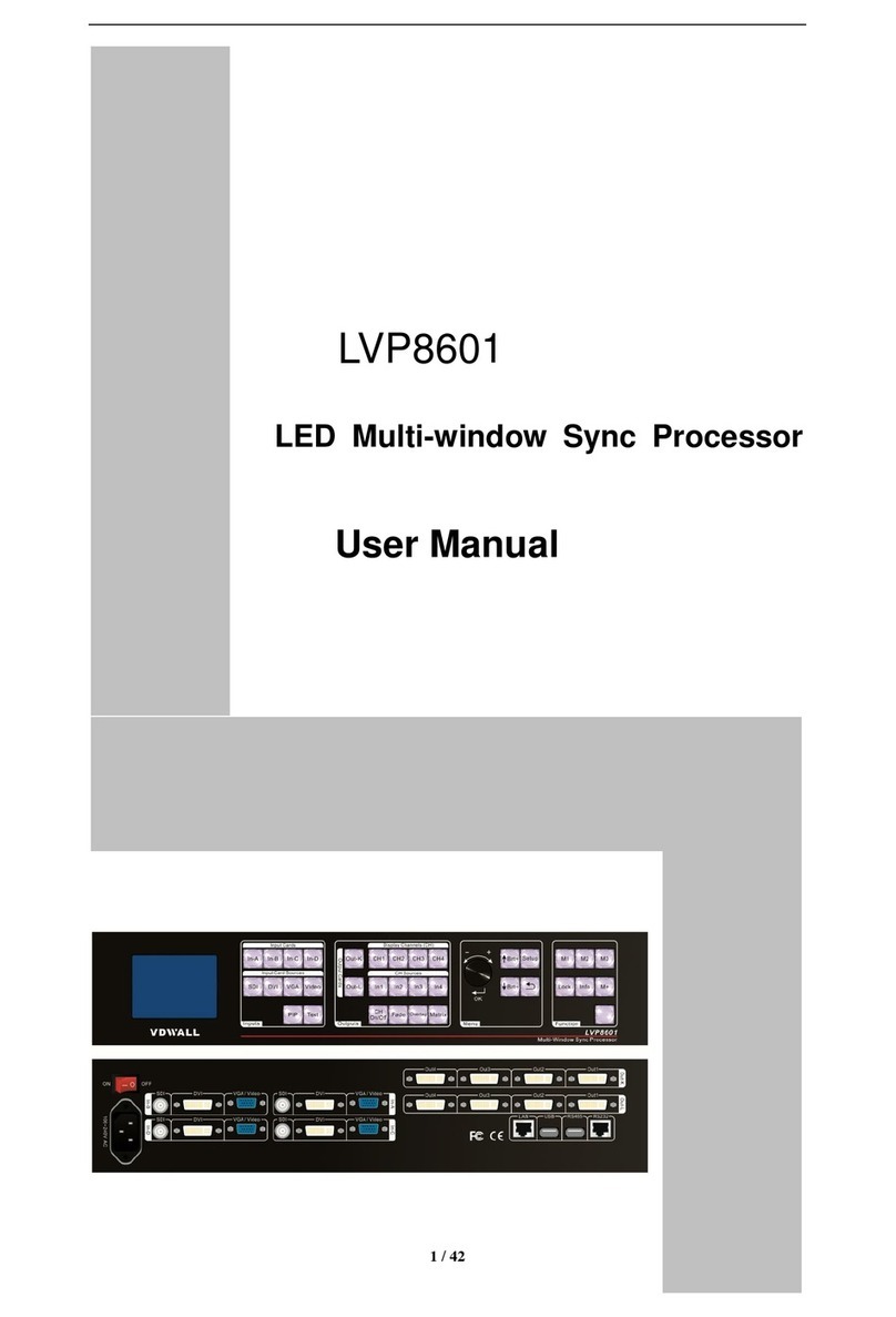 Vdwall LVP8601 user manual