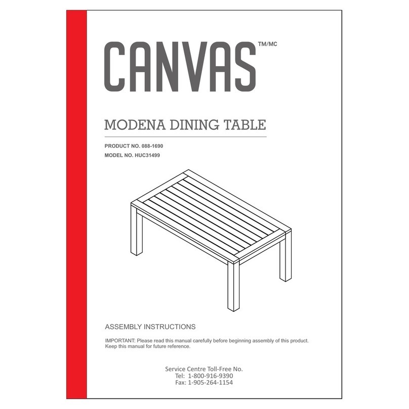 Canvas HUC31499 User manual Canvas HUC31499 User manual