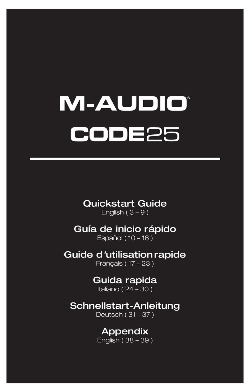 M-Audio CODE 25 quick start guide