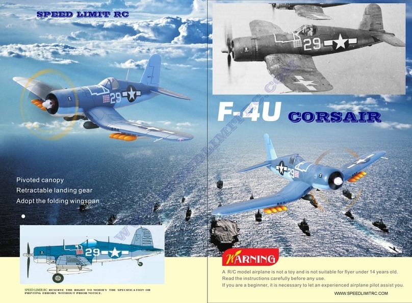 Speed Limit RC F4U CORSAIR User manual