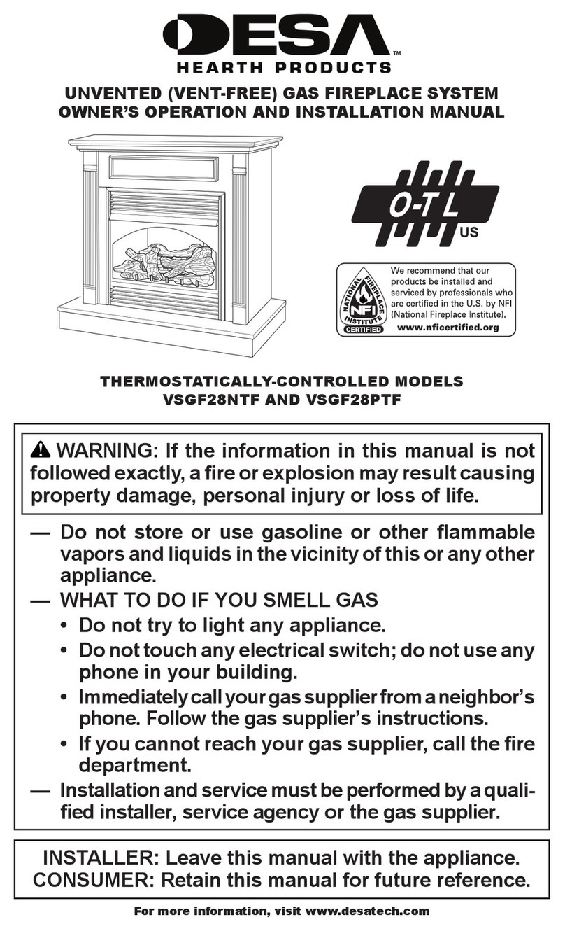 Desa VsGF28nTF OWNER'S OPERATION AND INSTALLATION MANUAL
