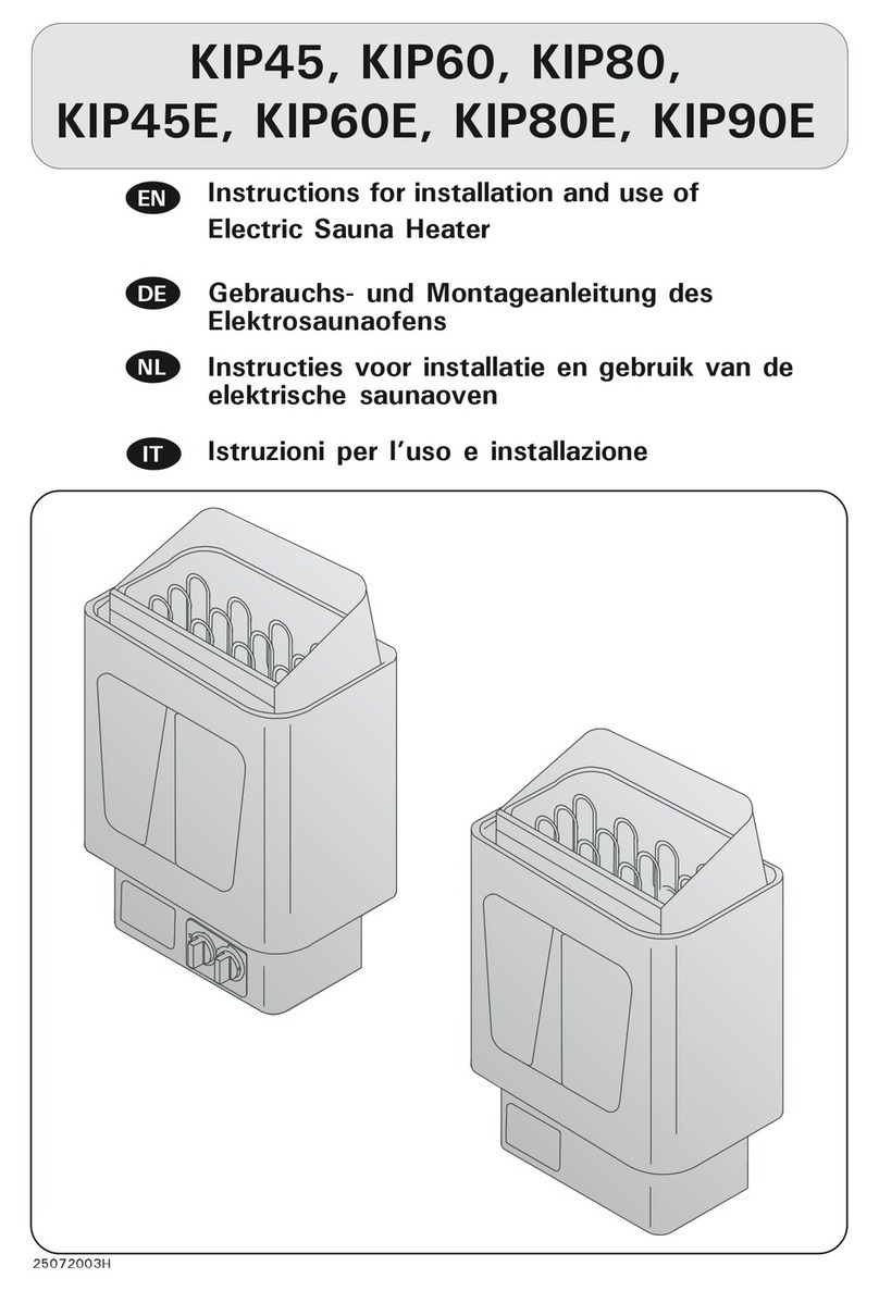Harvia Type KIP45 User manual