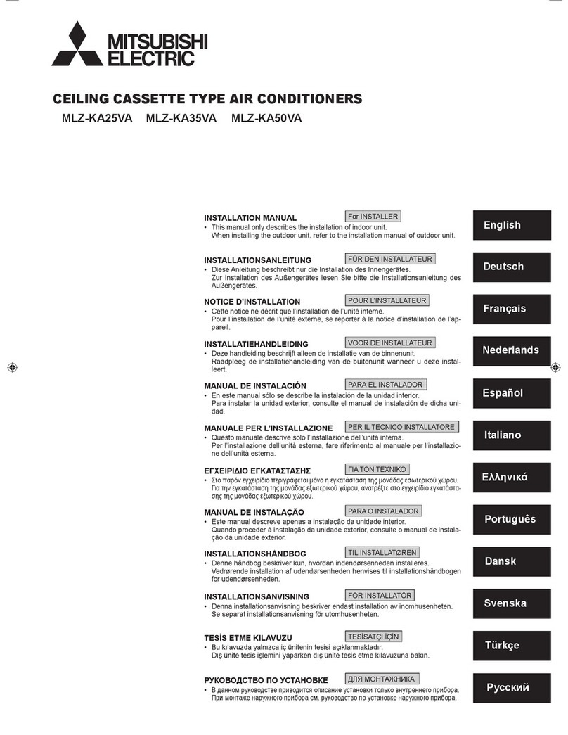Mitsubishi Electric MLZ-KA25VA User manual