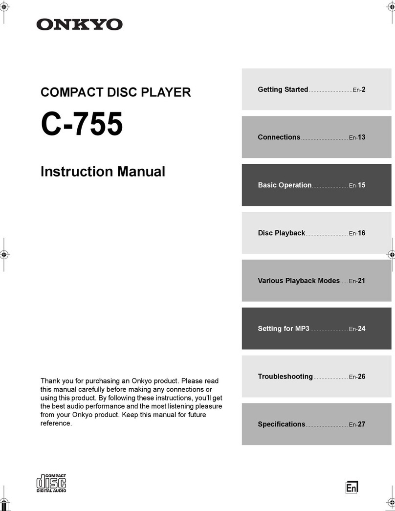 Onkyo C-755 User manual