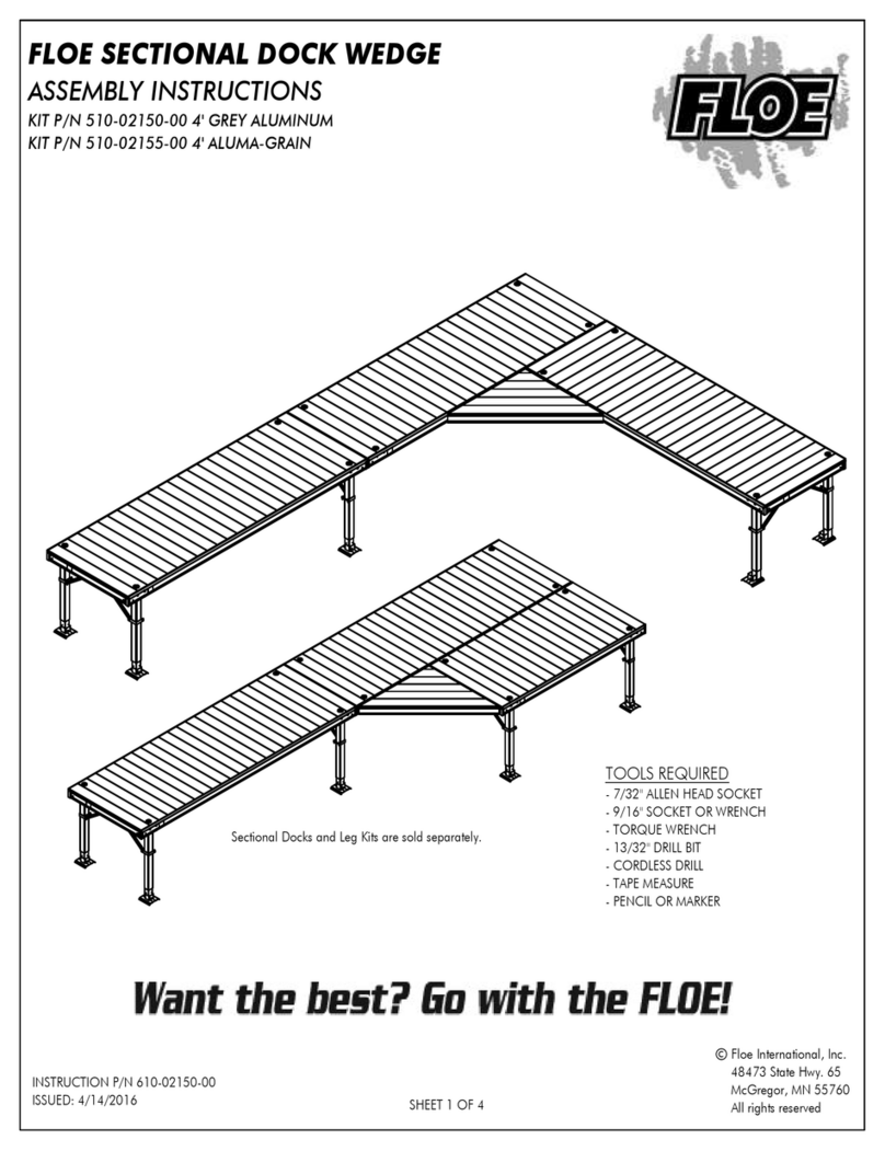 Floe SECTIONAL DOCK WEDGE Assembly instructions Floe SECTIONAL DOCK WEDGE Assembly instructions