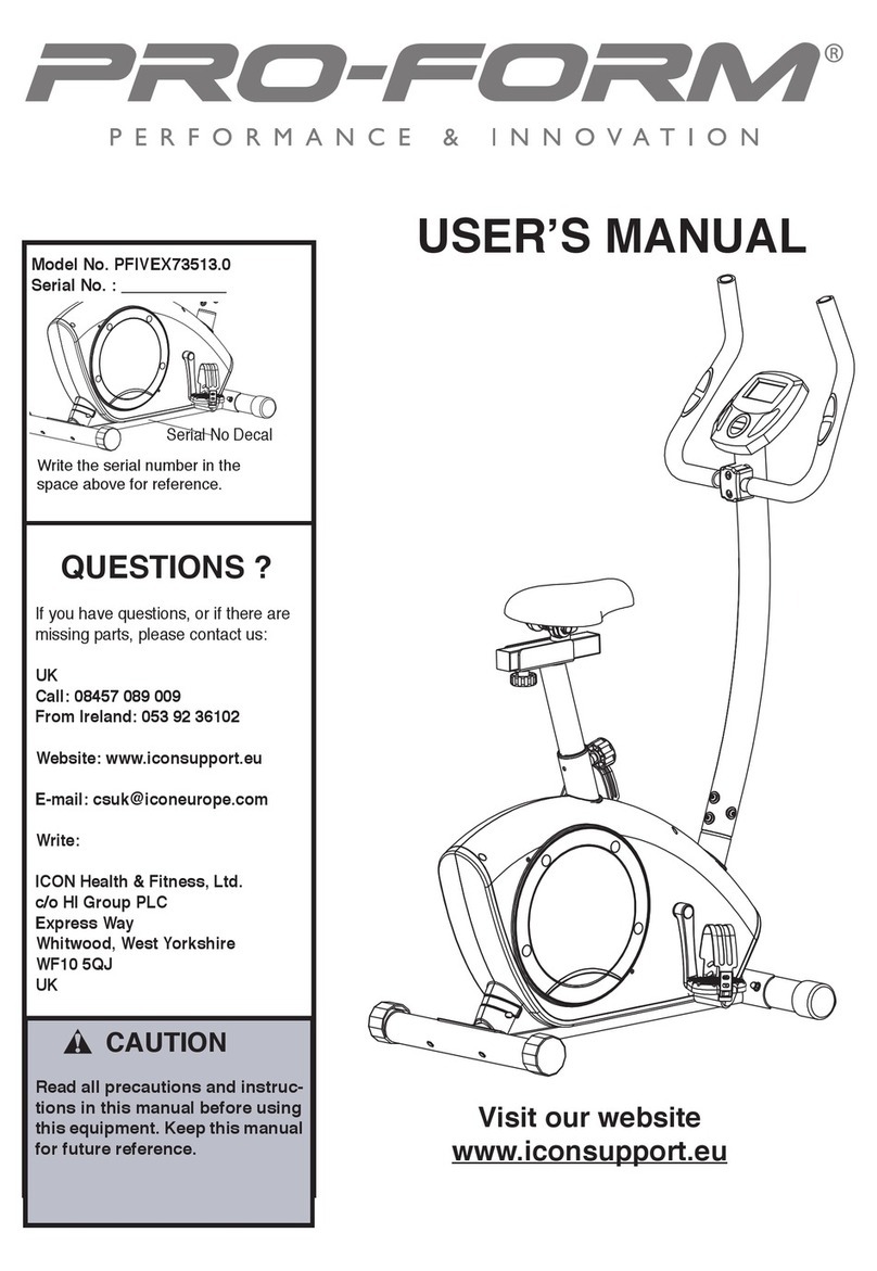 Pro-Form Saturn2 PFIVEX73513.0 User manual Pro-Form Saturn2 PFIVEX73513.0 User manual