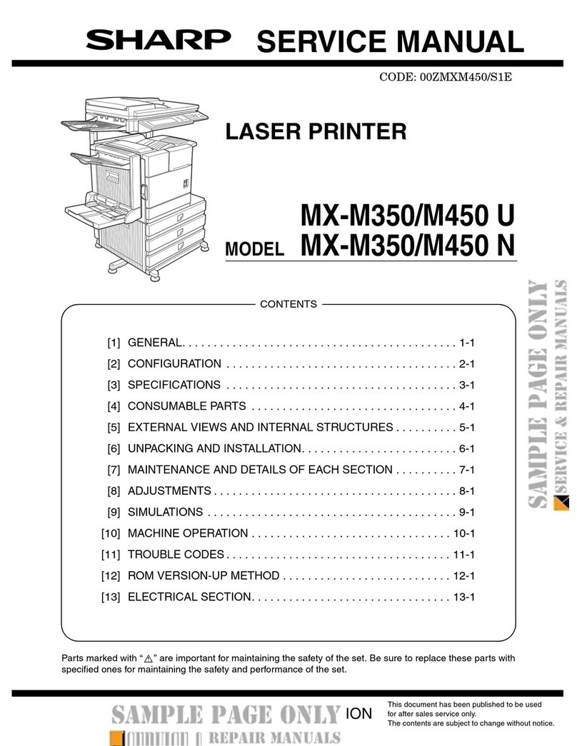 Sharp MX-M350/M450 U User manual Sharp MX-M350/M450 U User manual