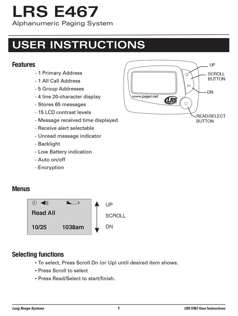 Long Range Systems LRS E467 User instructions